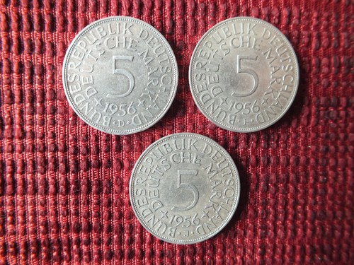 Silbermünzen 1956 - dm,