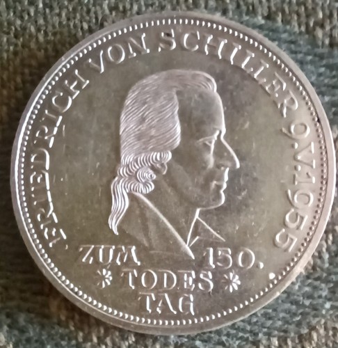 Silber gedenkmünze 1955 - 5, dm