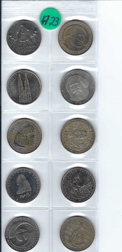 Brd gedenkmünzen 5 - gedenkmünzen, 10