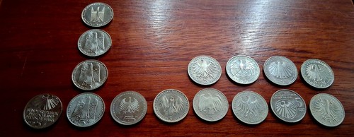 15x gedenkmünzen brd - 15x,
