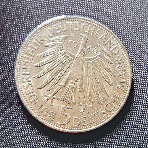 Gedenkmünze brd 1966 - dm,