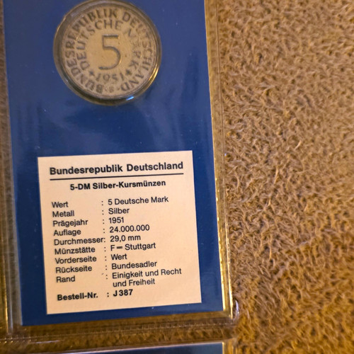 Brd silber kursmünze - brd, dm