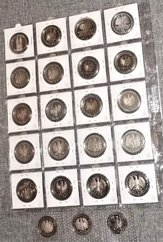 23x gedenkmünzen - 5, dm