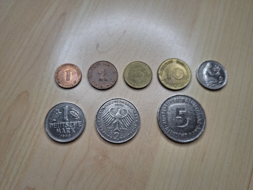 Set münzen pfennig bis - pfennig,