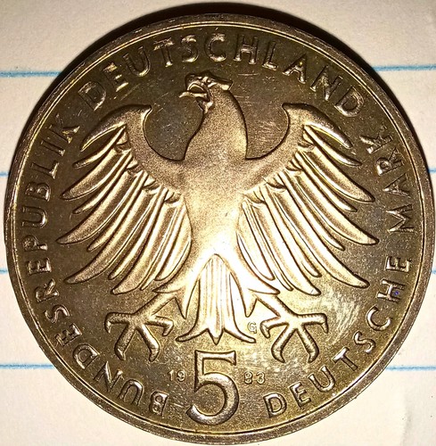 Gedenkmünze brd 1983 - dm,