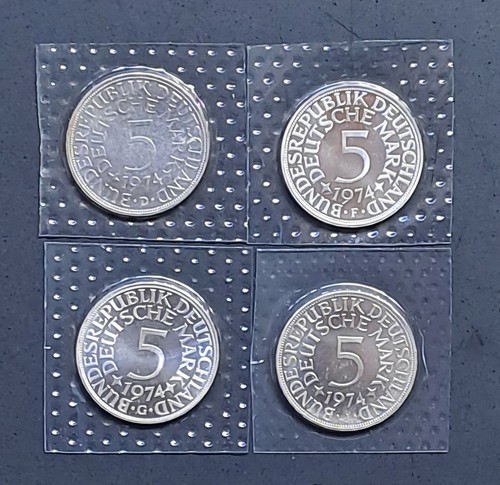 1974 g j prägefrisch - dm, d-f-g-j