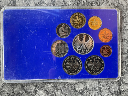 Brd kursmünzensatz 1974 - kursmünzensatz,