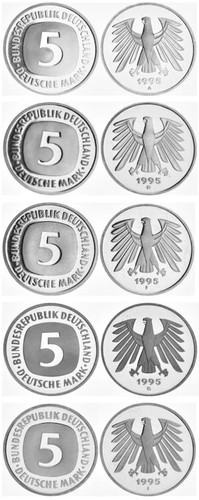 1995 komplett satz - dm, komplett-satz